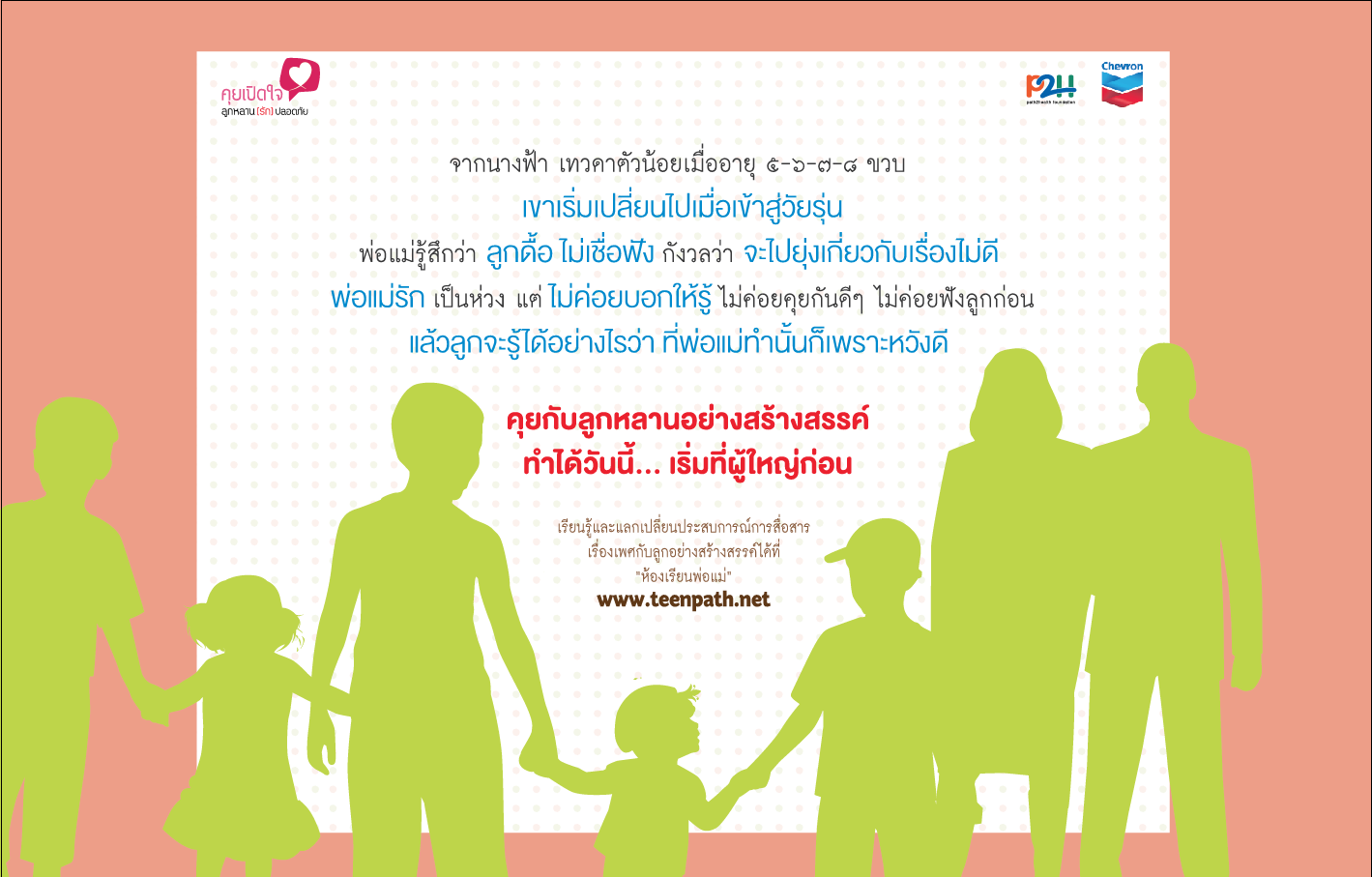 โปสเตอร์ชุด  “คุยเปิดใจ ลูกหลาน (รัก) ปลอดภัย” image